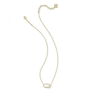 Kendra Scott Elisa Gold Pendant Necklace in Ivory Mother-of-Pearl